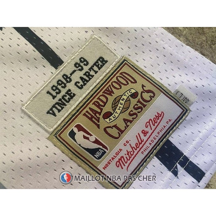 Maillot Tornto Raptors Vince Carter NO 15 Mitchell & Ness 1998-99 Blanc2